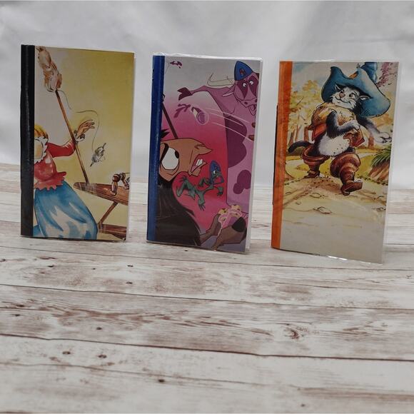Storybook Themed Small Travel Journals with Sliip Covers, Handmade Small Diary - Picture 1 of 6